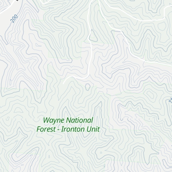 Map of Tipton Knob