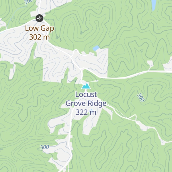 Map of Locust Grove Ridge