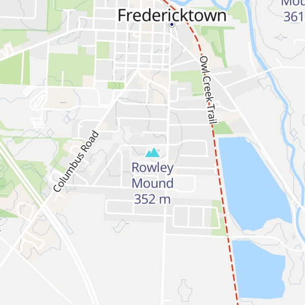 Map of Rowley Mound