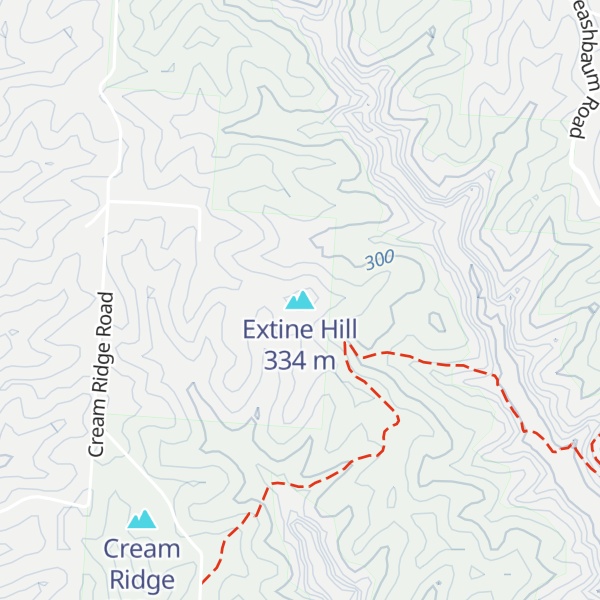 Map of Extine Hill