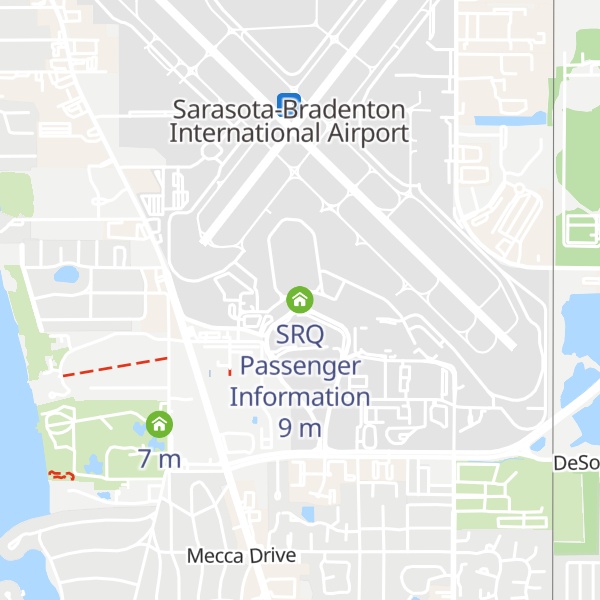 Map of SRQ Passenger Information
