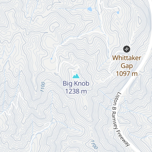 Map of Big Knob
