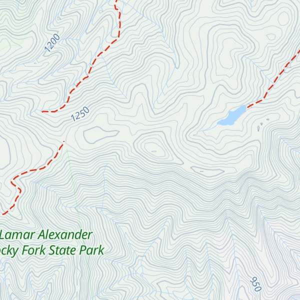 Map of Frozen Knob