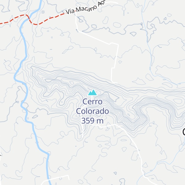 Map of Cerro Colorado