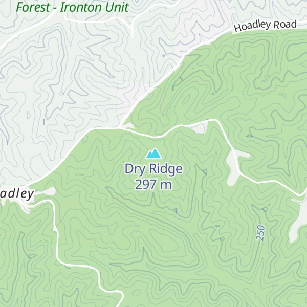 Map of Dry Ridge