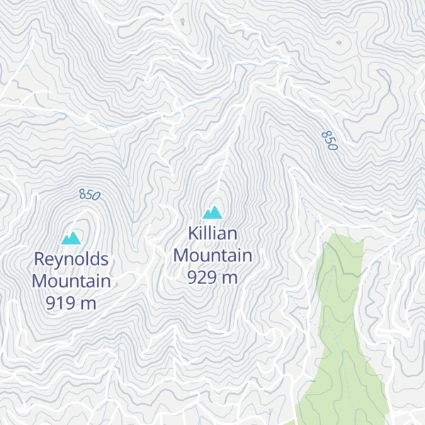 Map of Killian Mountain