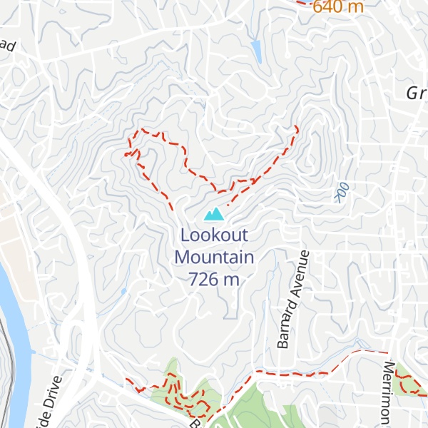 Map of Lookout Mountain
