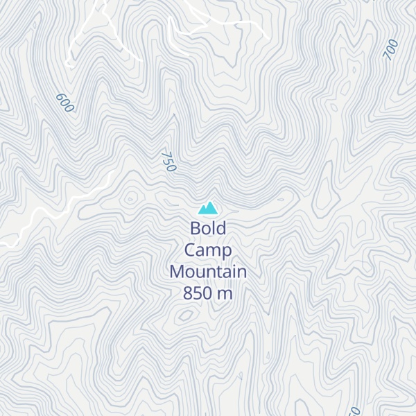 Map of Bold Camp Mountain