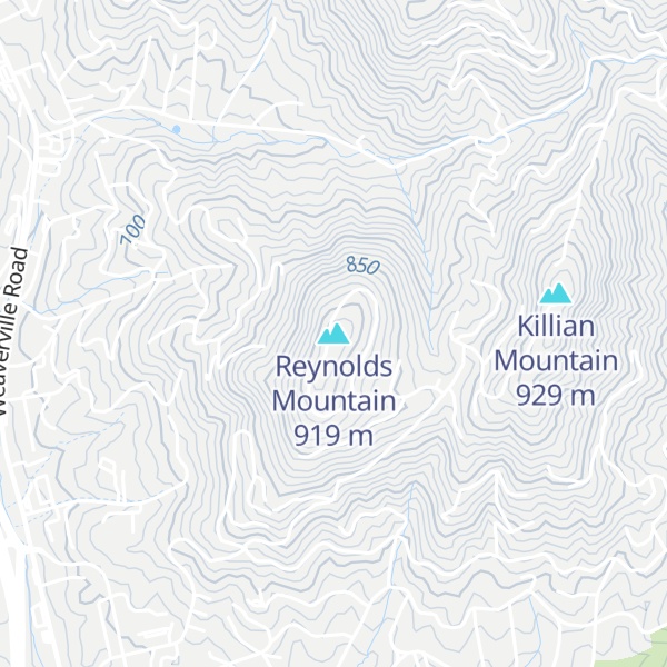 Map of Reynolds Mountain