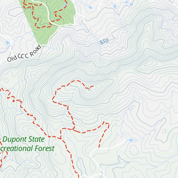 Map of Stone Mountain