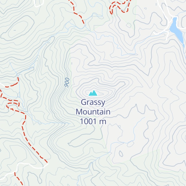 Map of Grassy Mountain