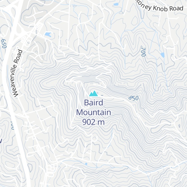 Map of Baird Mountain