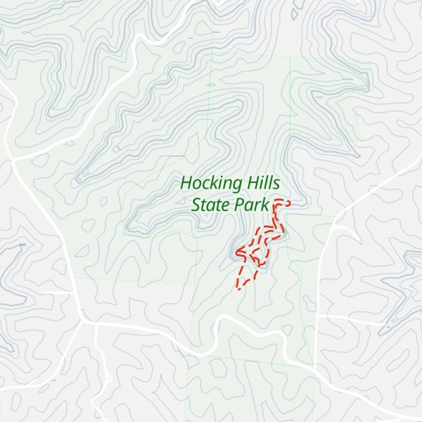 Map of Cantwell Cliffs
