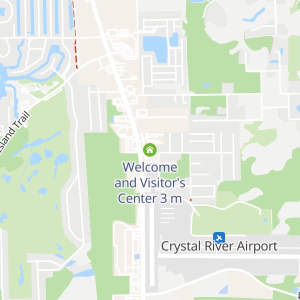 Map of Welcome and Visitor's Center