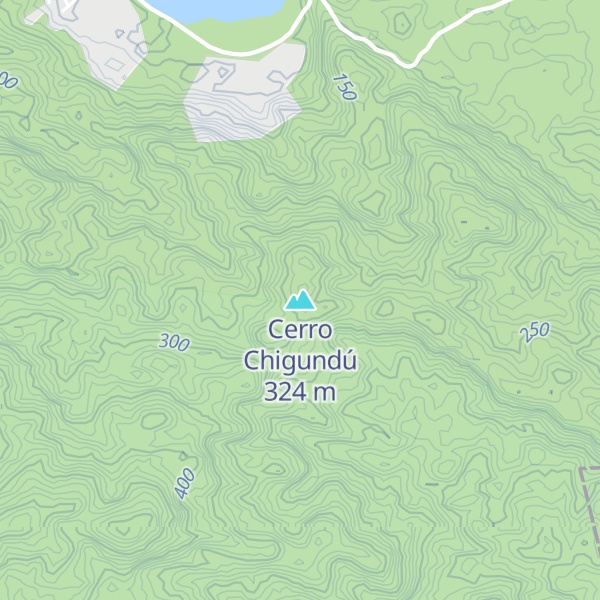 Map of Cerro Chigundú