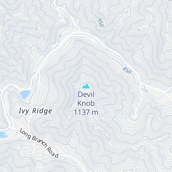 Map of Devil Knob
