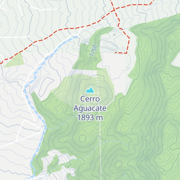 Map of Cerro Aguacate