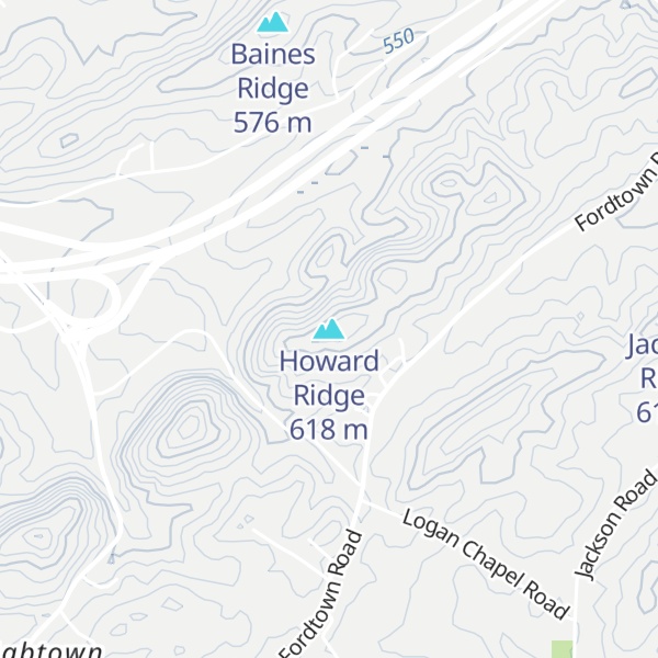 Map of Howard Ridge