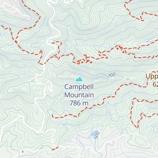 Map of Campbell Mountain