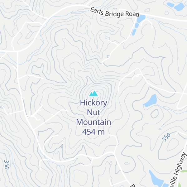 Map of Hickory Nut Mountain