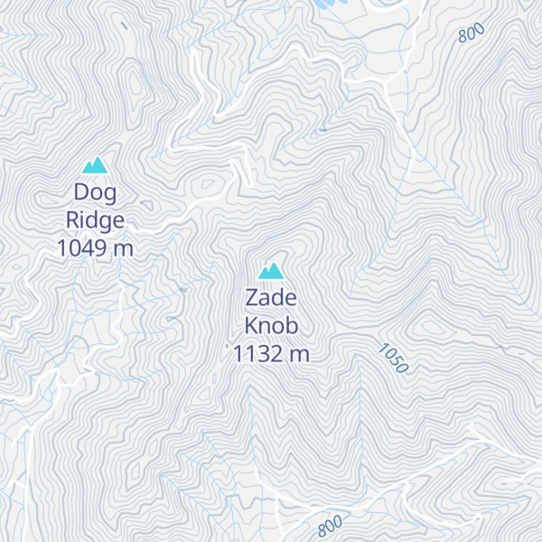 Map of Zade Knob