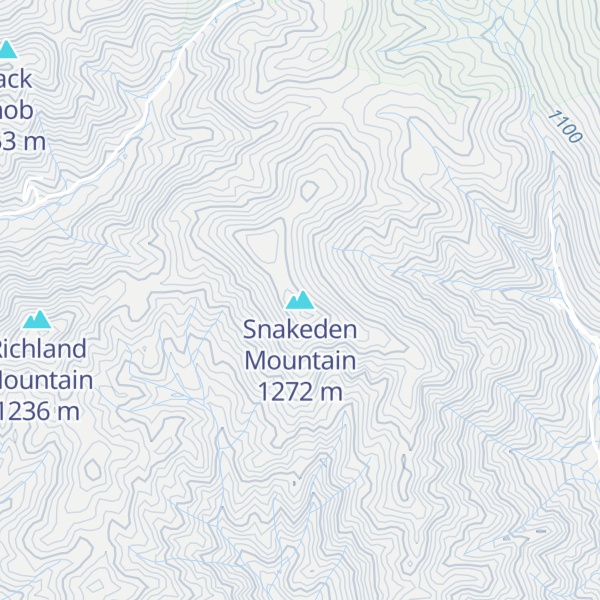 Map of Snakeden Mountain