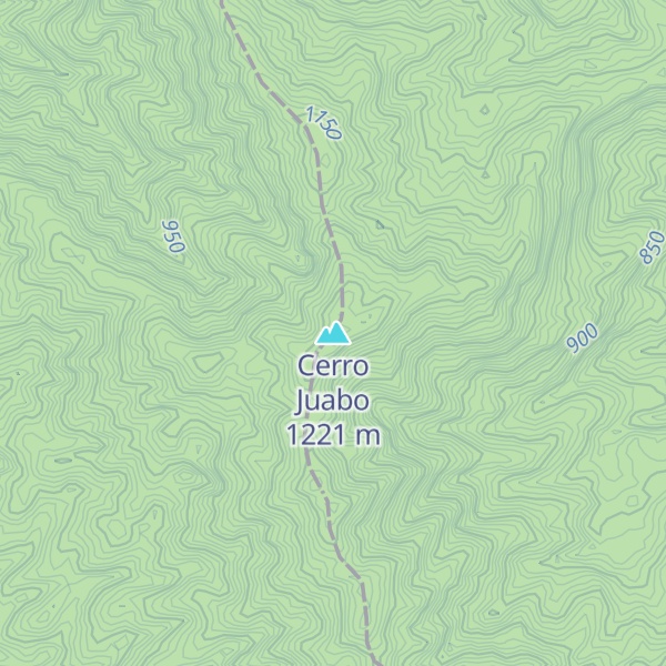 Map of Cerro Juabo