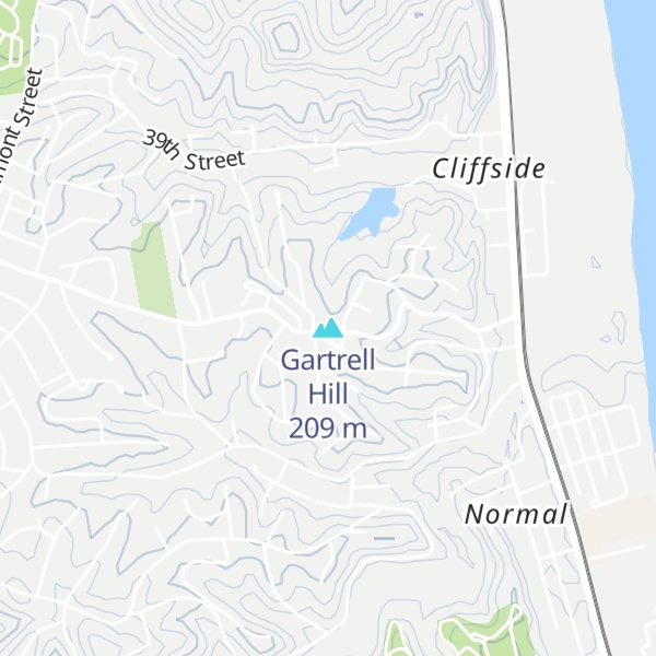 Map of Gartrell Hill