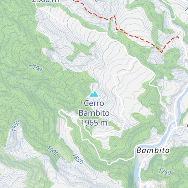 Map of Cerro Bambito