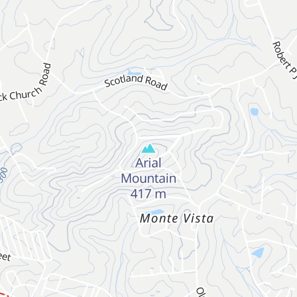 Map of Arial Mountain