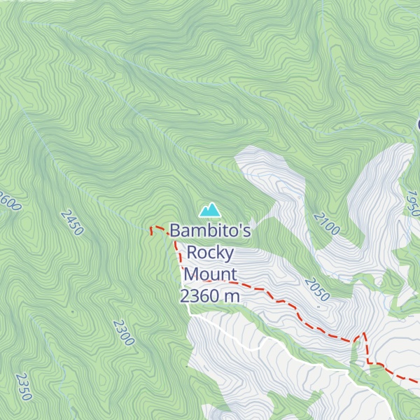 Map of Bambito's Rocky Mount