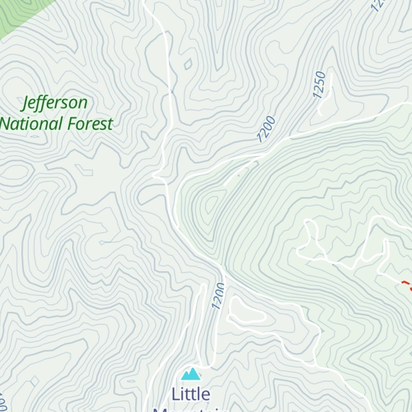 Map of High Knob