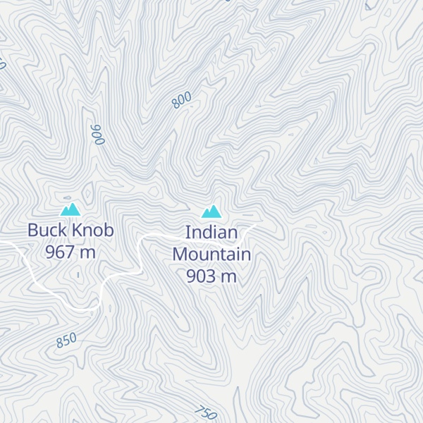 Map of Indian Mountain