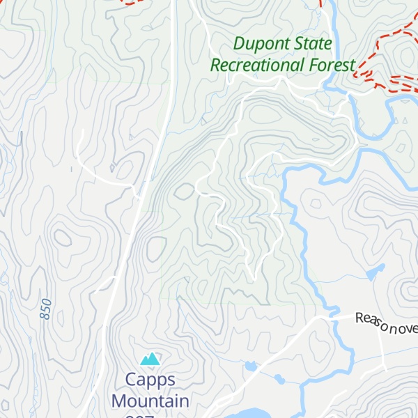 Map of Burnt Mountain