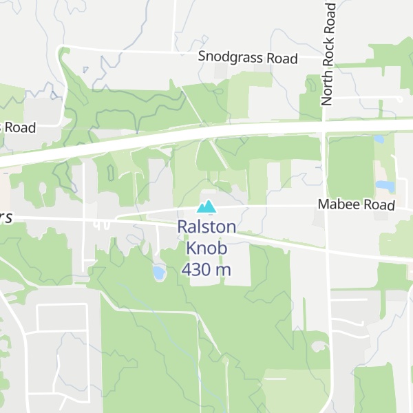 Map of Ralston Knob