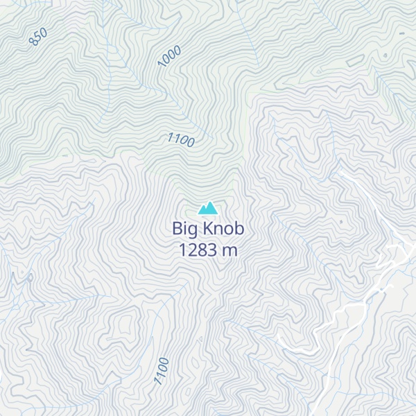 Map of Big Knob