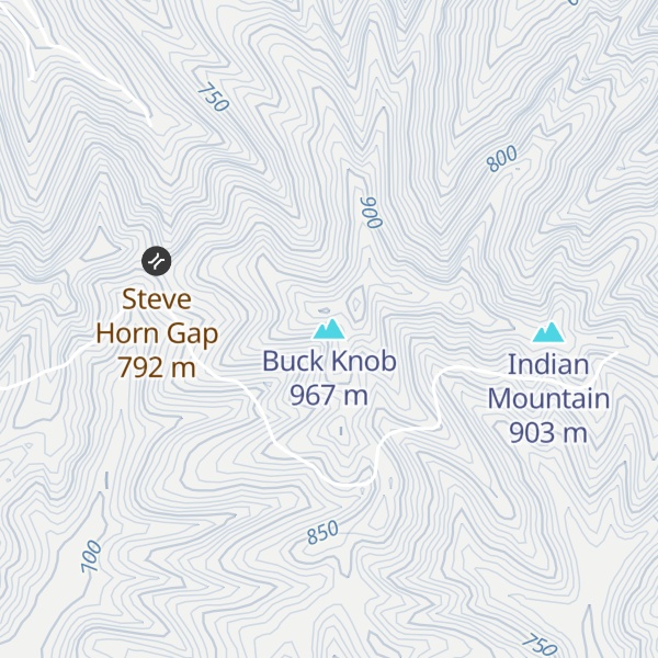 Map of Buck Knob