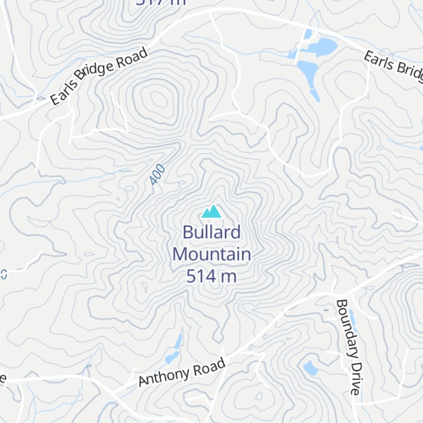 Map of Bullard Mountain