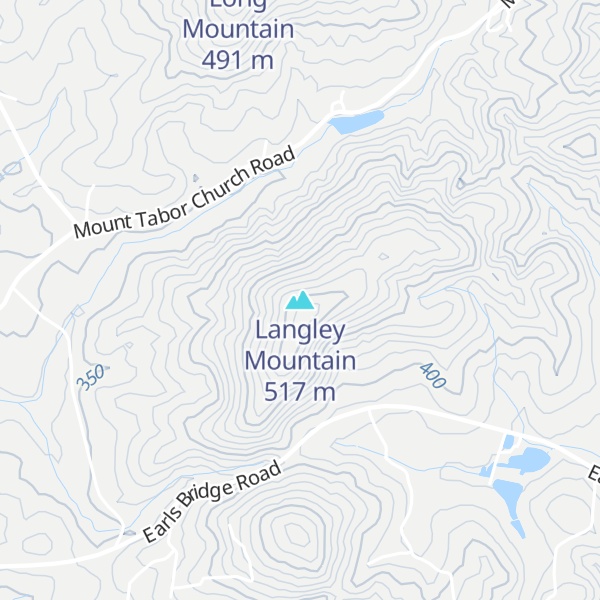 Map of Langley Mountain
