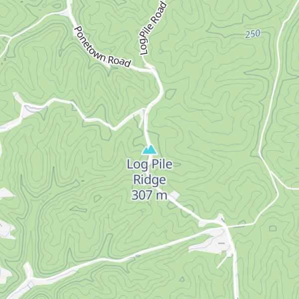 Map of Log Pile Ridge