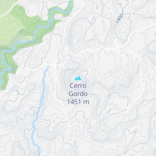 Map of Cerro Gordo