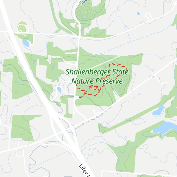 Map of Allen Knob