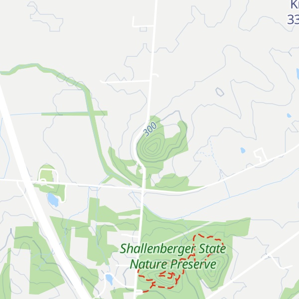 Map of Becks Knob