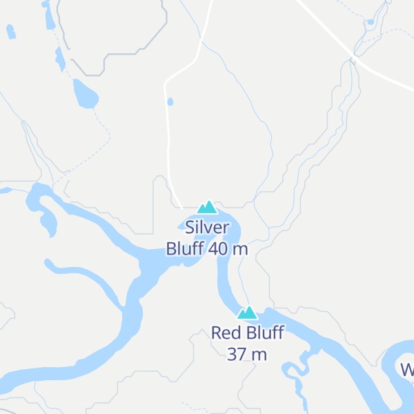 Map of Silver Bluff