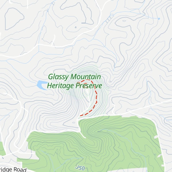 Map of Glassy Mountain