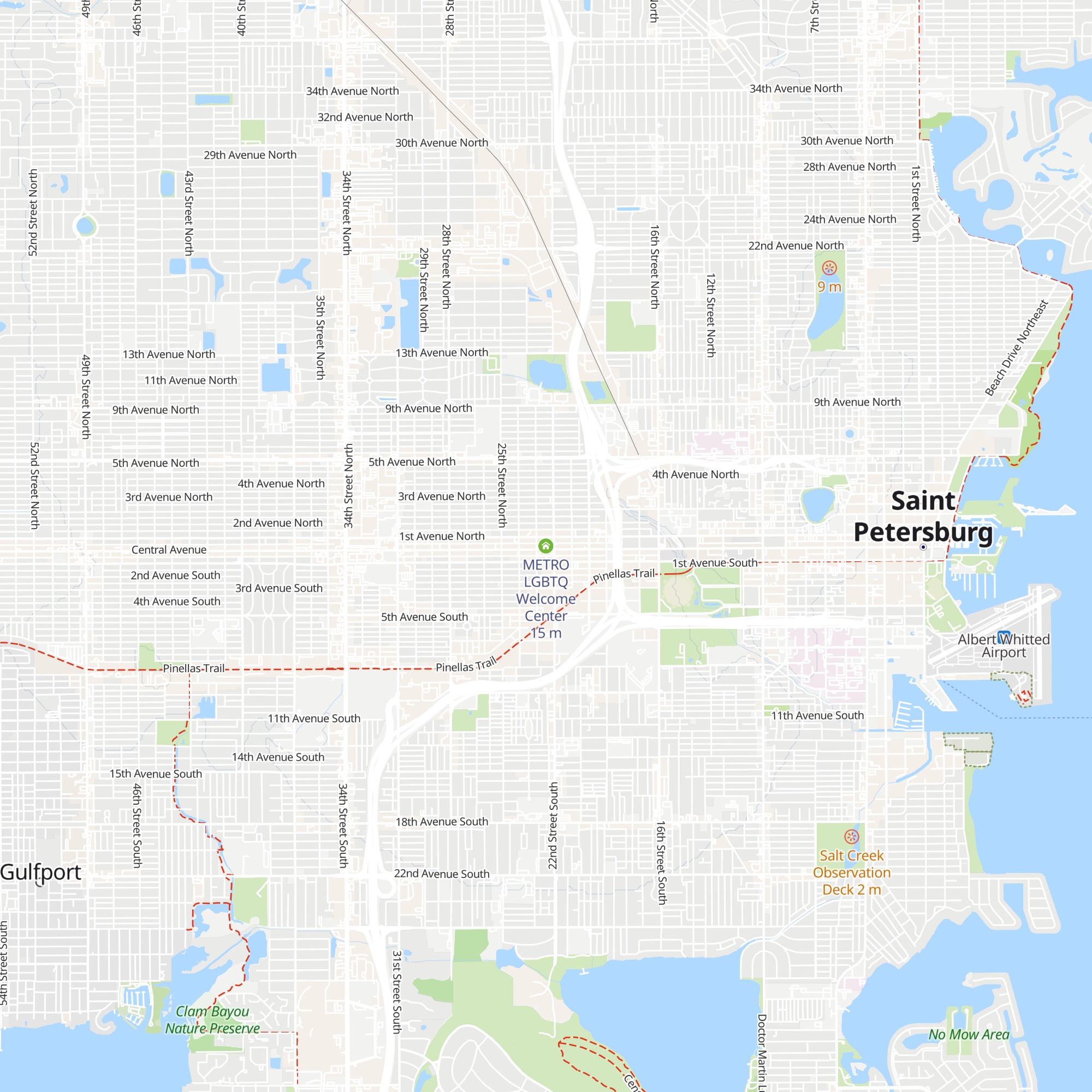 METRO LGBTQ Welcome Center map