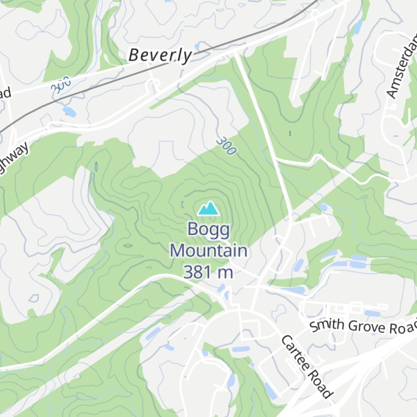 Map of Bogg Mountain