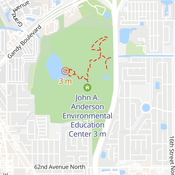 Map of John A. Anderson Environmental Education Center