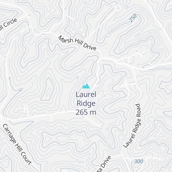 Map of Laurel Ridge