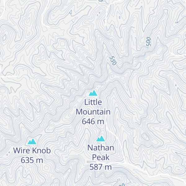 Map of Little Mountain